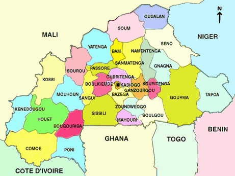 carte politique : les provinces